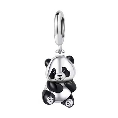 Little Panda Charm Sterling Silver S925 Hallmarked