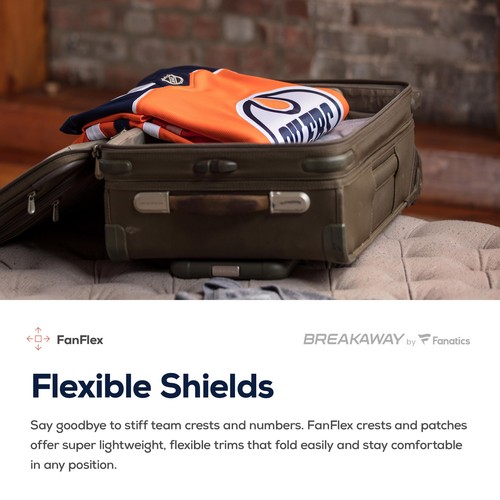 Men's Fanatics Orange Edmonton Oilers Breakaway Home Jersey - Afbeelding 6 van 7