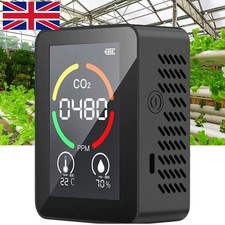 3 IN 1 LCD CO2 Meter Air Quality Carbon Dioxide Detector Tester Monitor Black
