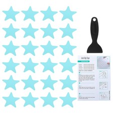 24 Pcs Star Bathtub Non Slip Stickers 4.13x4.13 Inch, Blue
