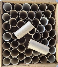 50 Empty Toilet Paper Rolls Clean Cardboard Tubes Crafts Art DIY Projects Bulk