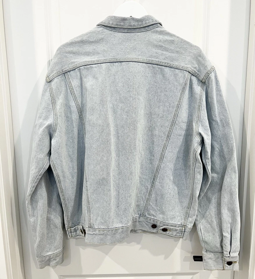 Vintage Guess Georges Marciano Jacket Men’s Large Denim Trucker Made USA 80s-90s - Image 4 of 4