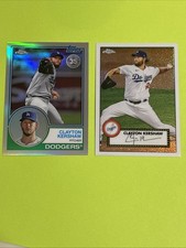 2018 Topps Chrome 1983  Clayton Kershaw #83T-24 And 2021 Kershaw #TC52-40