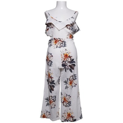 Cheng Xin, Jumpsuit, Größe: S, Weiß/Mehrfarbig, Baumwolle/Polyester, Blumen #GJk