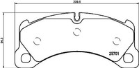 2X Brembo Bremsbelagsatz, Scheibenbremse P 65 033 FüR Porsche
