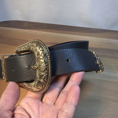 B-Low The Belt Double Buckle Leather Belt Western Punk Hip  display picture 1