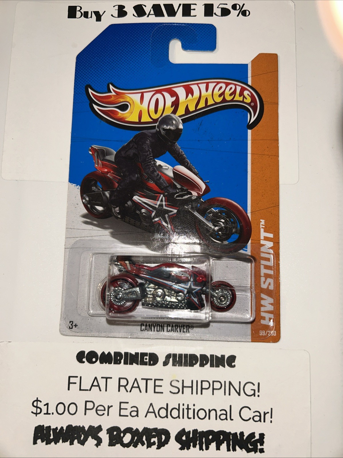 2013 HOT WHEELS ''HW STUNT'' #99 = CANYON CARVER = RED us
