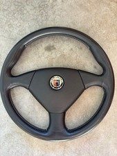 Vintage Momo Alpina 3-spoke Leather Steering Wheel Bmw E30 E32 E34