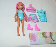 BARBIE POP REVEAL CHELSEA DOLL WITH PINK AND BLUE HAIR & ACCESSORIES