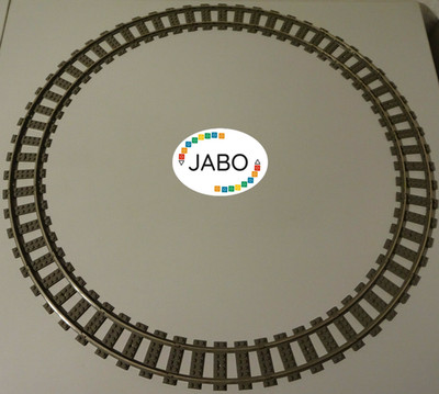 (A18) Lego 4520 9V 16x Curved Tracks Circle Curve Railway 10020 10022