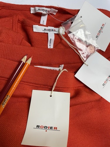 NEU RODIER France 3-Teiler Strick Rock Pullover Jacke Anzug Gr. M Schurwolle NEU - Bild 2 von 24