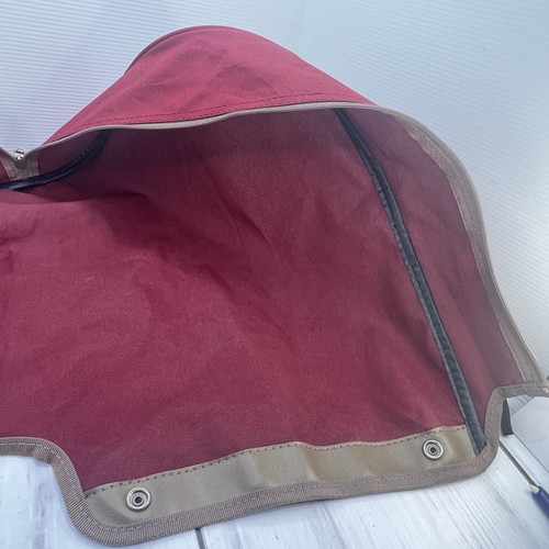 Calina 14 Way Golf Bag Replacement Rain Cover Only Red / Tan 18” Zipper 4 Snaps - Picture 14 of 14