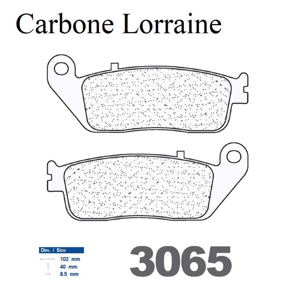 Plaquettes de frein avant Carbone Lorraine pour scooter Daelim 125 S2 depuis 2005