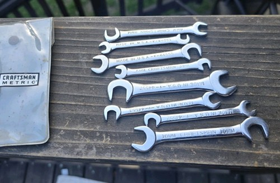#ad Craftsman 8 Pc. V Series Ignition Wrench Set #9 4308 Metric 11mm 5.5mm USA $27.99