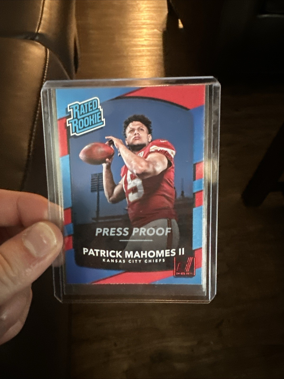 2017 Panini Donruss - Rated Rookie Patrick Mahomes II #327 Press Proof Red (RC)