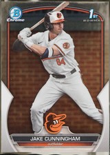 2023 Bowman Draft #BDC-198 Jake Cunningham Chrome Baseball EX
