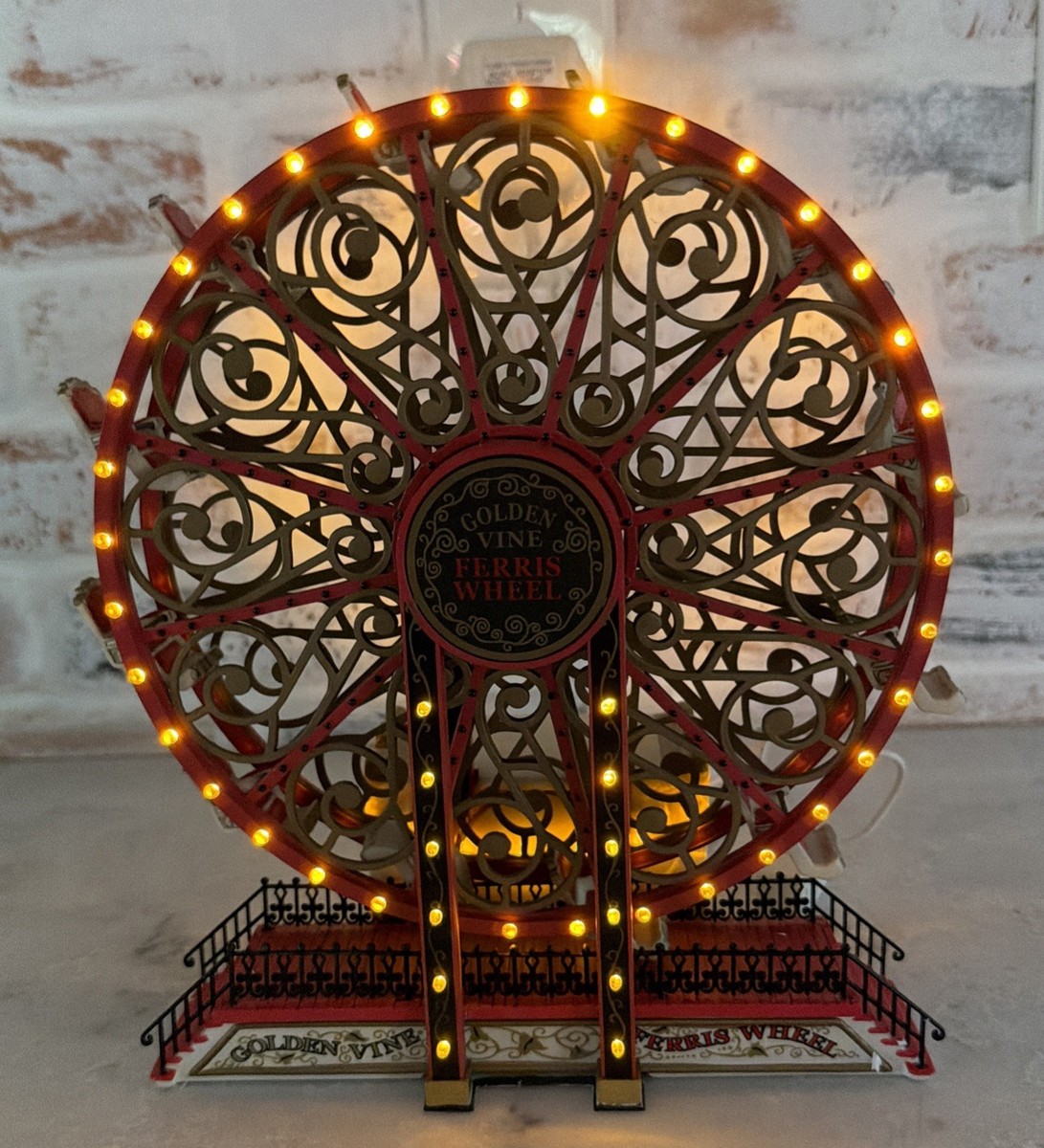 Department Dept 56 Village Carnival The Golden Vine Ferris Wheel