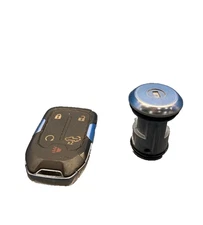 20-22 GMC SIERRA 2500 KEYLESS REMOTE START FOB *WORN* DRIVER DOOR LOCK CYLINDER