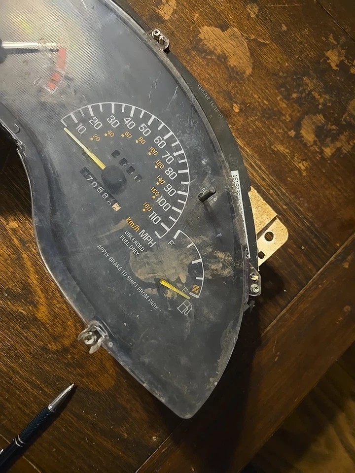 96 1996 Pontiac Grand Prix миль/ч спидометр без напольной консоли 3.1L 170k - Изображение 2 из 4