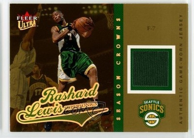 2004-05 Fleer Ultra Season Crowns Gold Jersey /99 Rashard Lewis #SC-RL 1w9