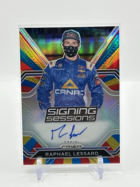 2021 Panini Prizm Signing Sessions Rainbow /24 Raphael Lessard Rookie Auto RC