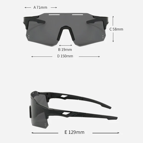Photochromic Cycling Sunglasses UV400 MTB Bike Glasses Men Women Sport Eyewear - Image 4 of 4