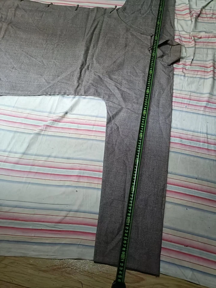 Старинный китайский шелковый халат династии Цин, винтажный вышитый костюм коллекционный - Изображение 3 из 4