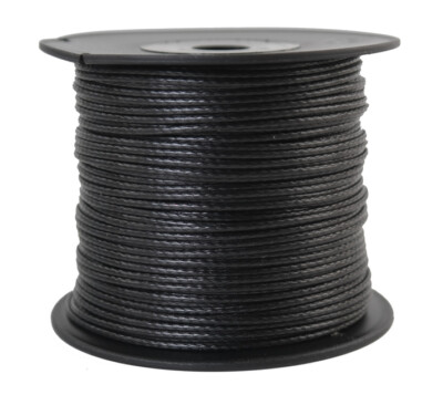 DYNEEMA Flechtleine / Seil / Flechtschnur Ø 2mm / 100 Meter Fb.schwarz / 410 daN