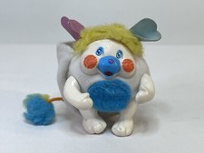 Vintage 3" Mini Puffball Popple Pocket 1986 Mattel Toy White