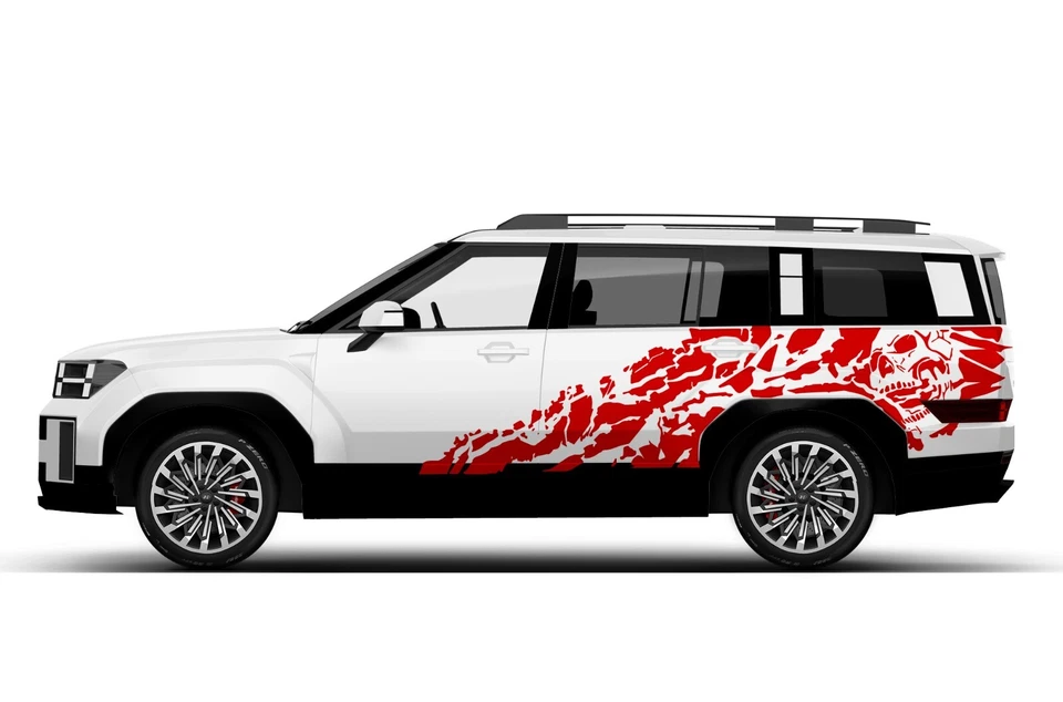 Pesadilla Calavera Calcomanía Pegatina Diseño Gráfico Kit para Hyundai Santa FE Esqueleto Foto 3 de 4