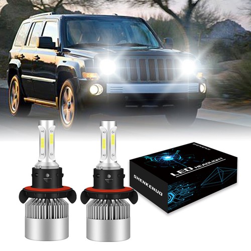 For JEEP Patriot 20072017 PAIR 6000K LED Headlight High/Low Beam Bulbs