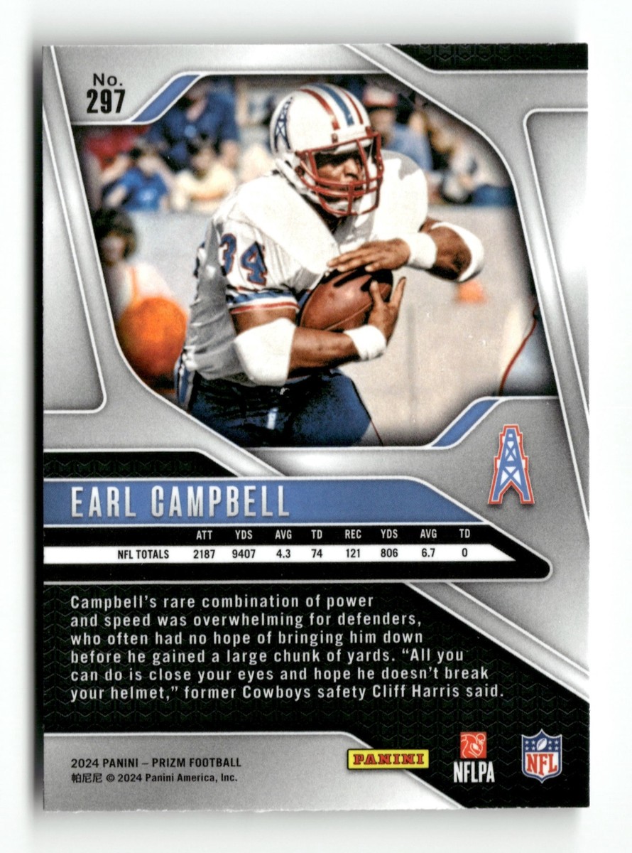 2024 Panini Prizm Earl Campbell Houston Oilers #297 | eBay