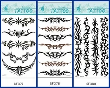 Tribal Armband Black lines hinges Wing Totem Butterfly Body Waterproof Tattoo