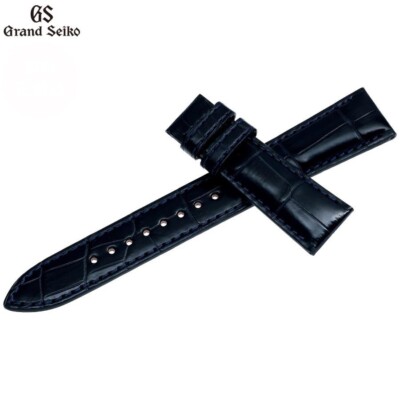 グランドセイコー皮ベルトのみRG01W19NY GRAND SEIKO Genuine Navy Leather Band 19mm RG01W19NY | eBay