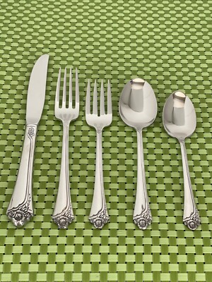 Oneida Community FANTASY ROSE Stainless Glossy Flatware SMART CHOICE