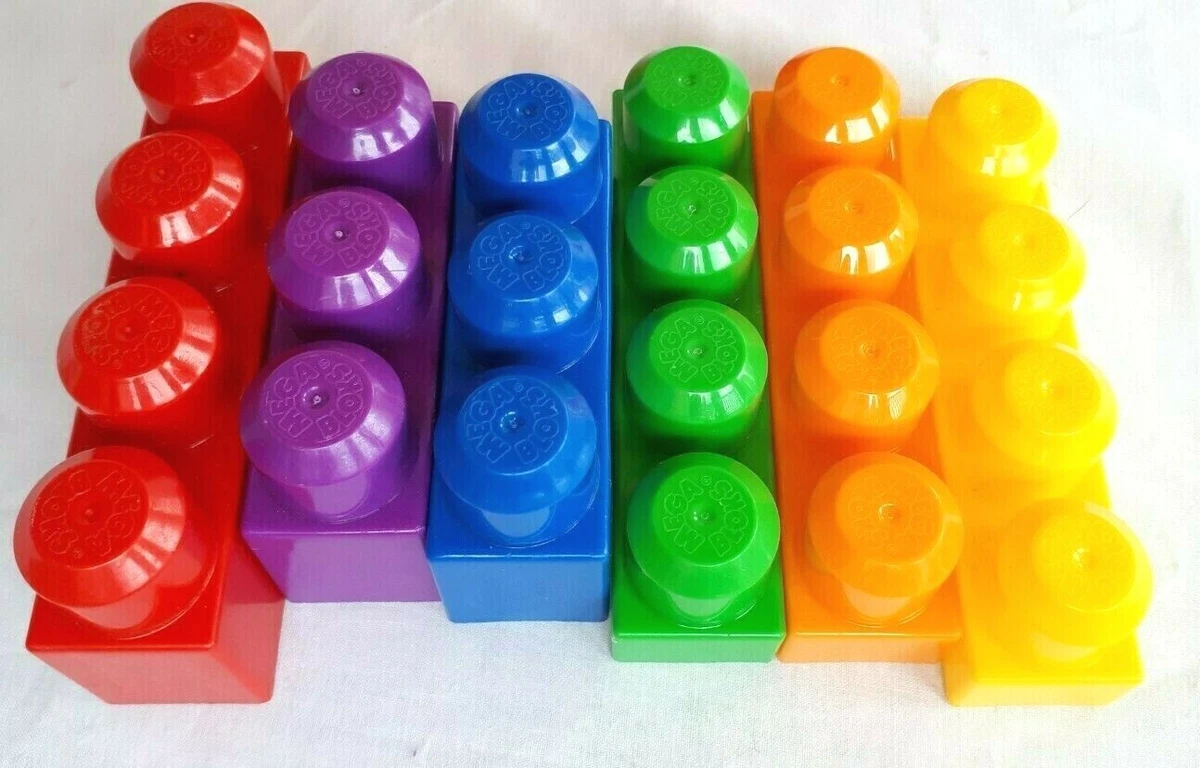Fisher Price Mega Bloks Building Block Kids 50 Toy Pieces Yellow