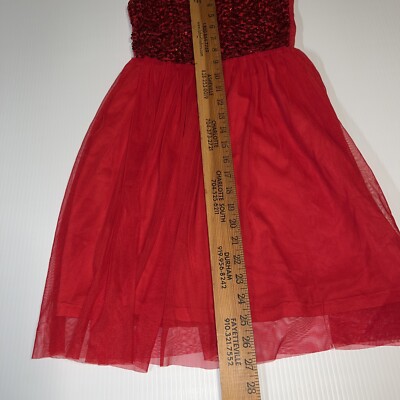 H&M Sequin Tulle Sleeveless Lined Dress Red Girls size 13-14 EUC | eBay H&M Sequin Tulle Sleeveless Lined Dress Red Girls size 13-14 EUC | eBay