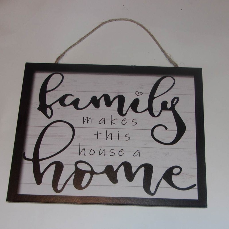 ENCHANTED FOREST Wall Hanging  Decor Wood Sign, family makes this House a Home