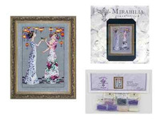 MIRABILIA Cross Stitch PATTERN EMBELLISHMENT PACK The Garden Party MD140