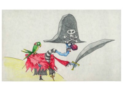 Tim Burton Pirate Print