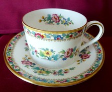 Vintage COALPORT Bone China Ming Rose Cup  Saucer England Mint