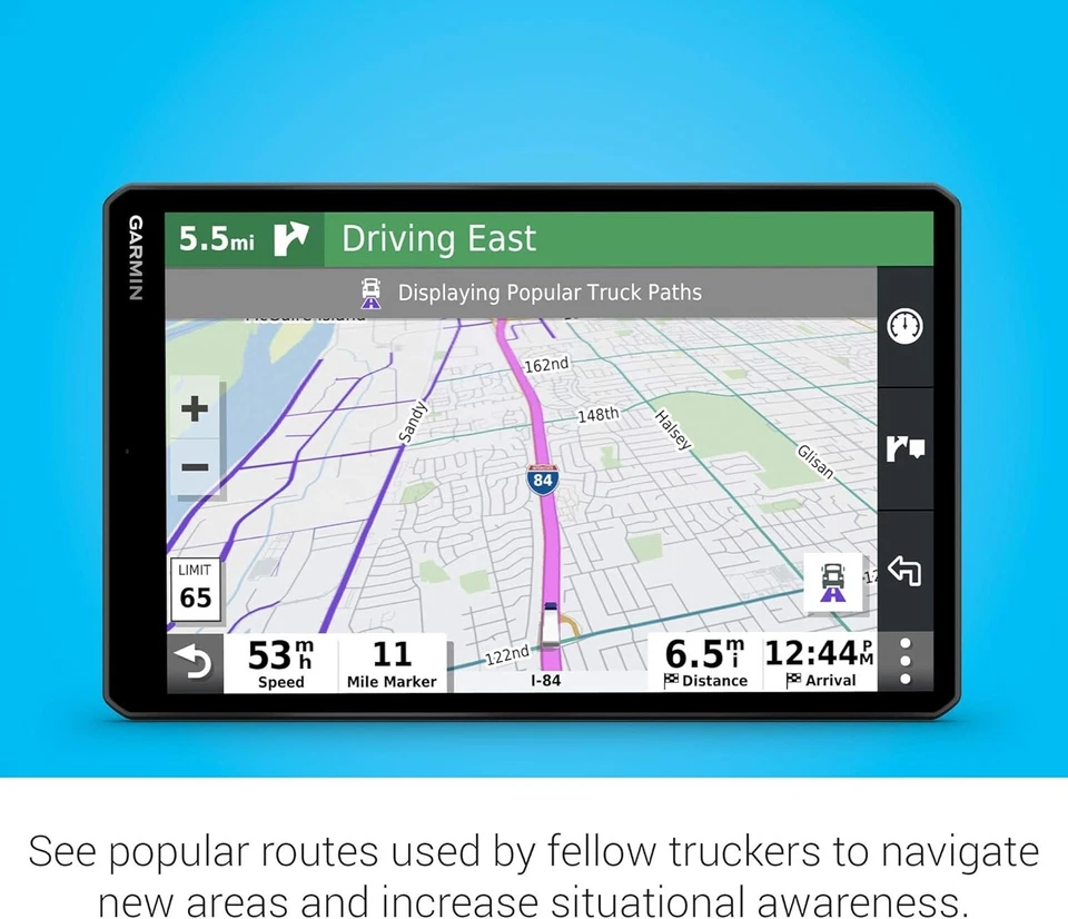 Garmin dezl OTR1000 10" GPS Truck Navigator, Custom Routing, Load-to-Dock Guide - Image 3 of 4