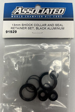 ASC91929 Team Associated 13mm Shock Collar  Seal Retainer Set Black 