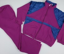 Vintage 80s Nike Track Sweat Suit 2 Pc Vtg Sport Athletic Air Swoosh USA 1980s