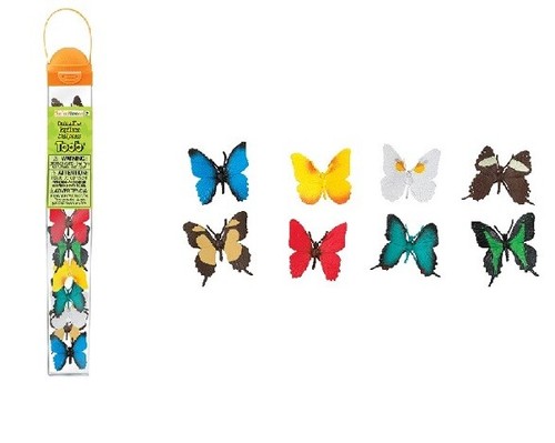 Safari Ltd 684504 Schmetterlinge (8 Minifiguren) Serie Themengebiet