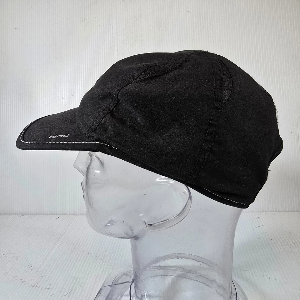 Gorra de corredor trasera Featherlight con correa negra ajustable 6 paneles transpirable Foto 4 de 4