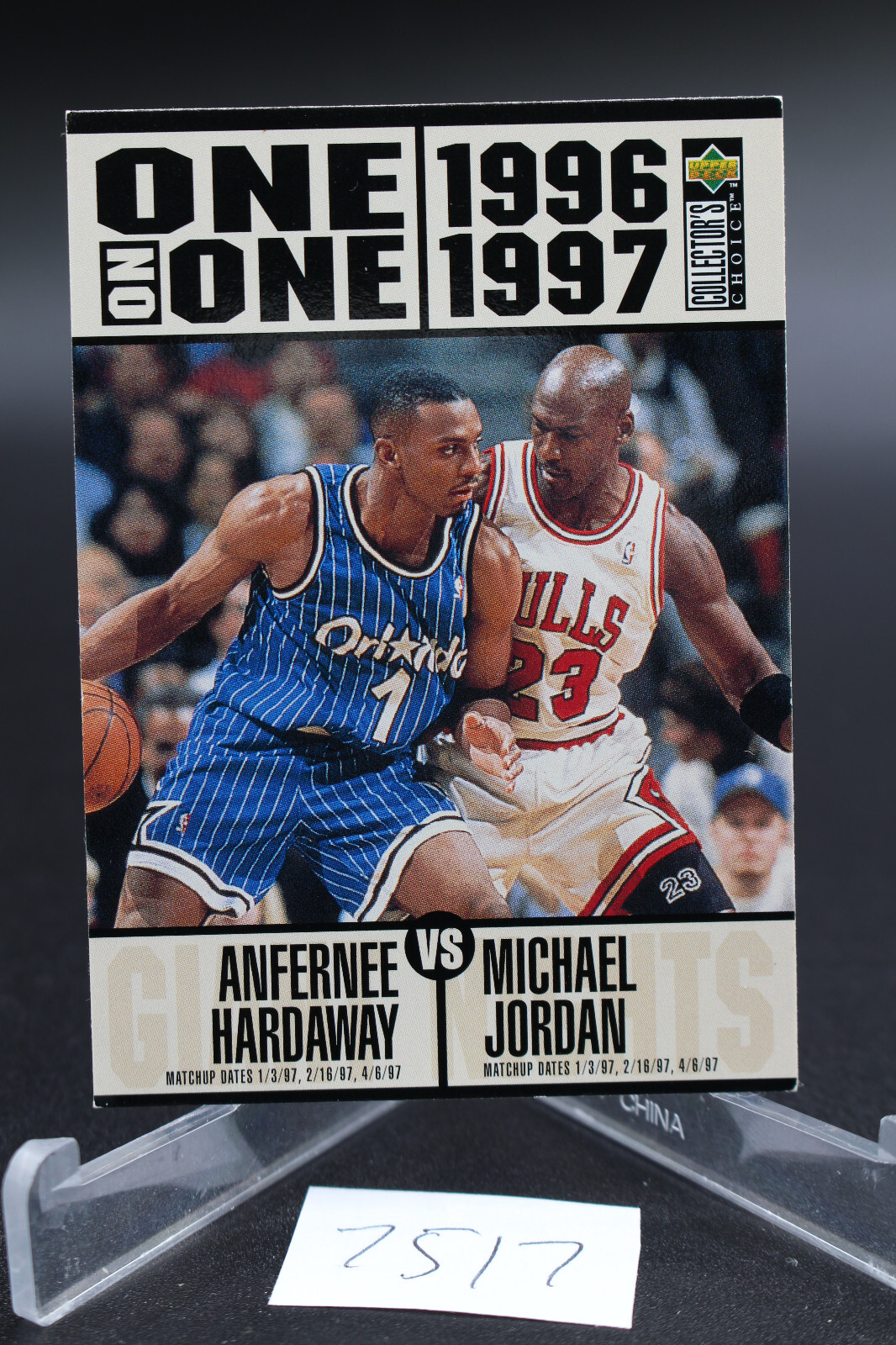 Michael Jordan 1996 Collector's Choice #356 One on One (w/A