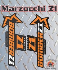 Adesivo forcella stile Marzocchi Z1 2018 decalcomania grafica enduro, DH, arancione