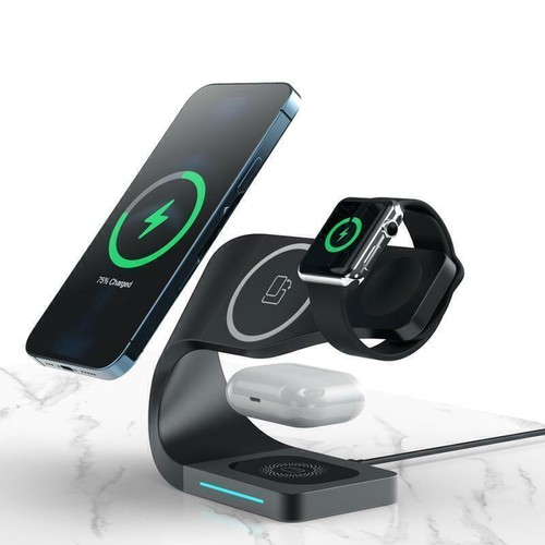 4 in 1 Wireless Charging Station Charger Dock Pad For AirPods iPhone Apple Watch