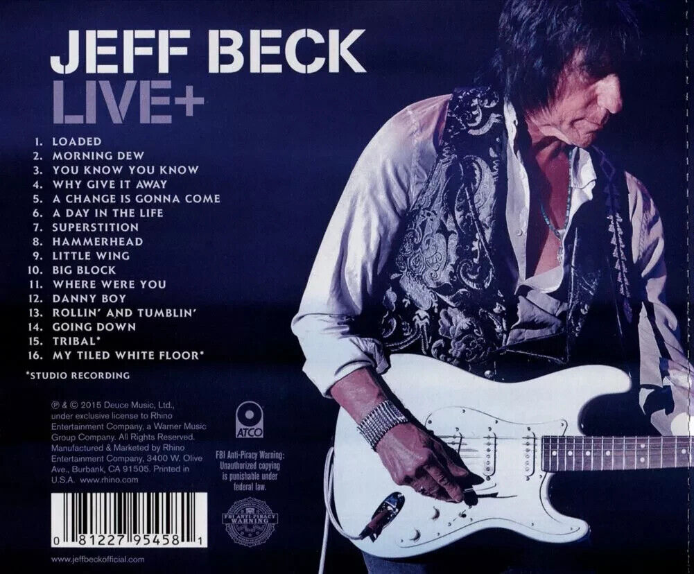 JEFF BECK 1980年LIVE CD 5種 ジェフ・ベック / 1980年12月17日 4度目の来日 日本武道館公演